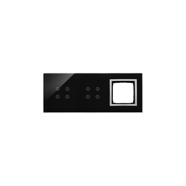 Simon 54 Touch Panel dotykowy S54 Touch 3 moduły 4 pola dotykowe + 4 pola dotykowe + 1 otwór na osprzęt S54 księżycowa lawa DSTR3440/74 KONTAKT