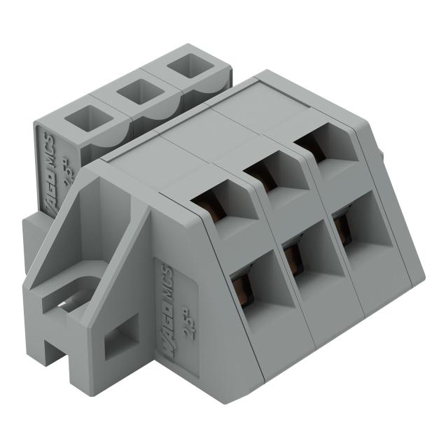 MCS-MIDI Classic gniazdo kątowe 3-bieg. szare raster 5 mm /50szt./ WAGO