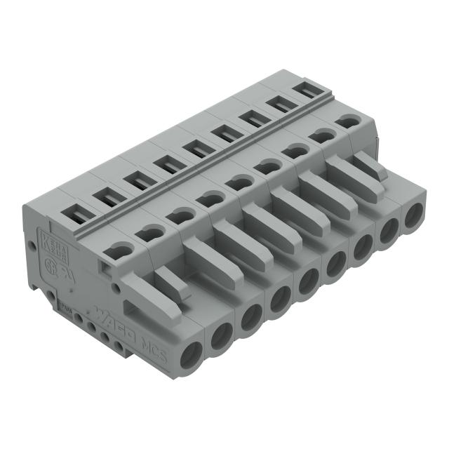 Gniazdo MCS‑MIDI Classic 9‑biegunowe szare raster 5mm 231‑109/102‑000 /50szt./ WAGO
