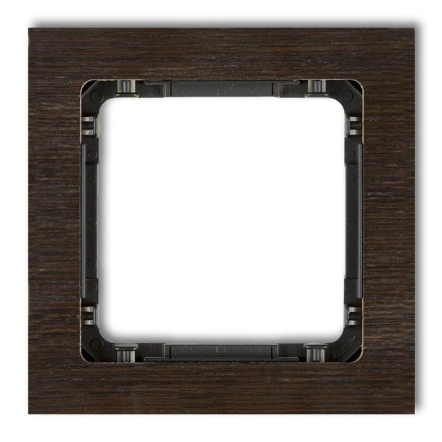 "DECO Ramka pojedyncza - efekt drewna (ramka wenge