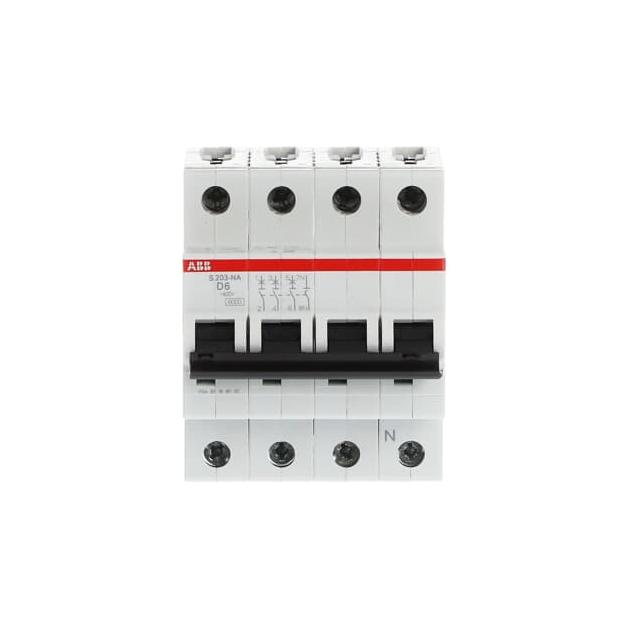 S203-D6NA Wyłącznik nadprądowy 6kA 3P+N D6A 2CDS253103R0061 ABB