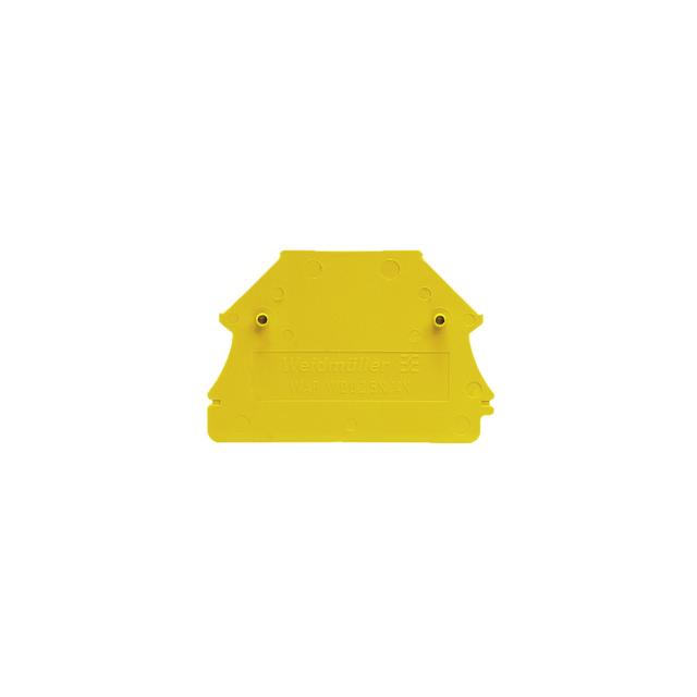 WAP WDU2.5N/4N GE Płytka końcowa (styki), 44 mm x 1.5 mm, żółty /50szt./ 1060090000 WEIDMÜLLER