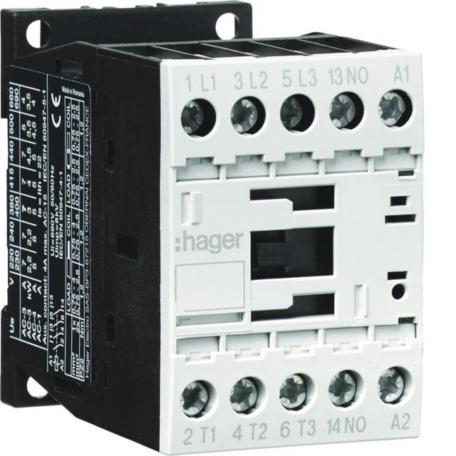 Stycznik mocy 3P +1 NO 9A 24 V 50/60 Hz
