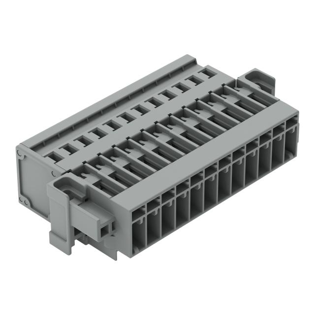 X-COM wtyk 12-biegunowy szary raster 5 mm /15szt./ WAGO