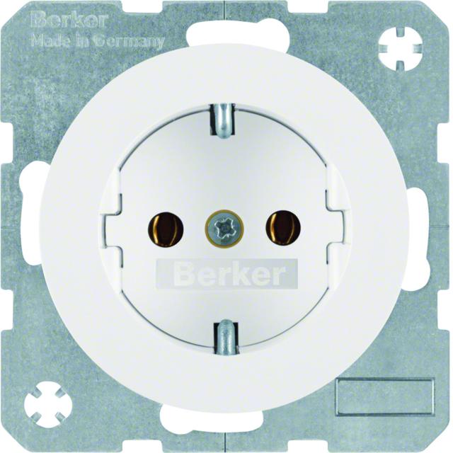 BERKER R.1/R.3 Gniazdo SCHUKO biały 47432089 HAGER