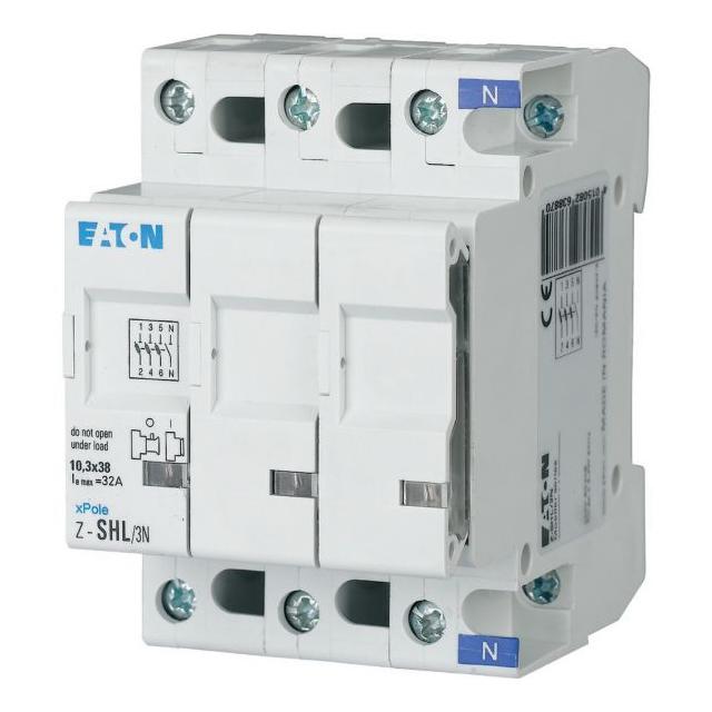Z-SHL/3N Rozłącznik bezpiecznikowy cylindryczny 10x38mm 3P+N 263887 EATON
