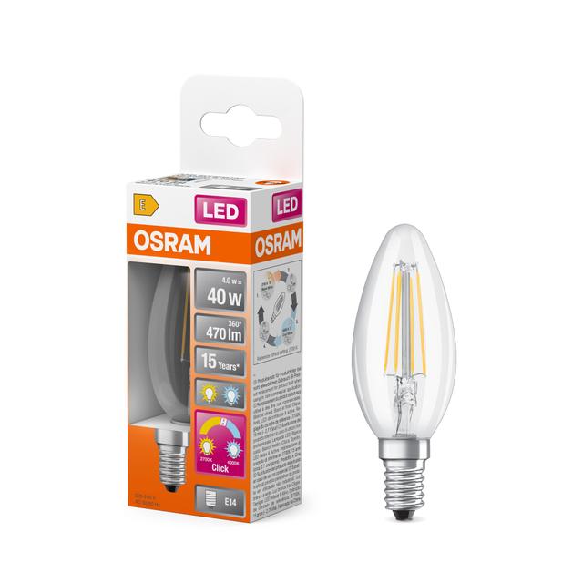 LED STAR+ CL B Act&RelFIL 40 non-dim 5W 827 E14 LAMPA LED LEDVANCE