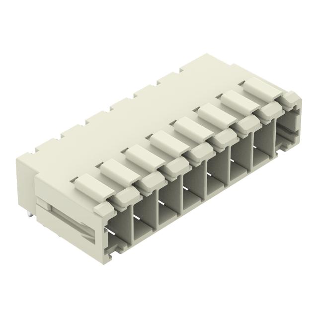 MCS-MAXI gniazdo 8-bieg. jasnoszare raster 7,62 mm /12szt./ WAGO