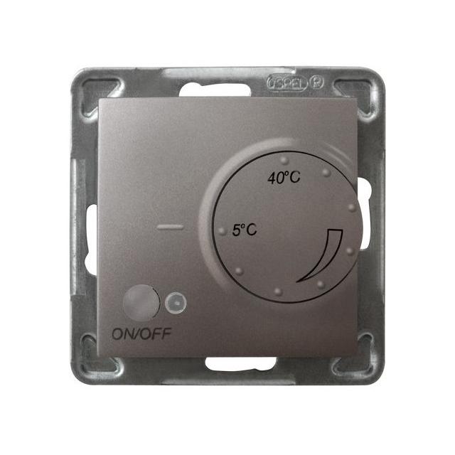 IMPRESJA Regulator temperatury z czujnikiem napowietrznym - kolor tytan