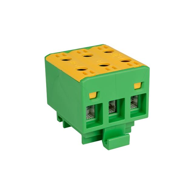 Złączka przelotowa gwintowana na szynę AL/CU 75A 3x(1,5-16)mm2 WLZ35/3x16/z zielona 48.318 OPATÓWEK