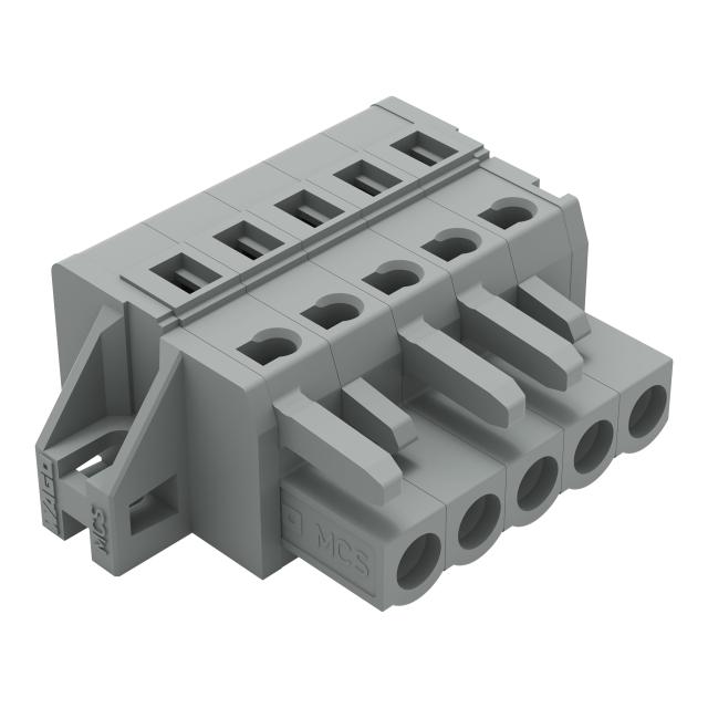 Gniazdo MCS‑MIDI Classic 5‑biegunowe szare raster 5mm 231‑105/031‑000 /50szt./ WAGO