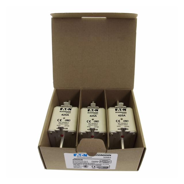NH FUSE 425A 500V GG/GL SIZE 2 Wkładka NH2 425A 500V GL/GG podwójny wskaźnik 425NHG2B EATON