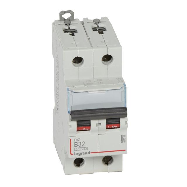 Wyłącznik Nadprądowy S 302 2P B32A 6kA DX3 407512 LEGRAND