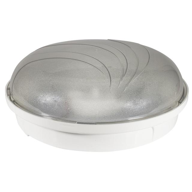Oprawa ośw. PANDA okrągła duża LED 9W,biały pierścień,klosz przeźr,IP 65, odporna na UV,z czujn.ruch D.3175R-BN-9W PAWBOL