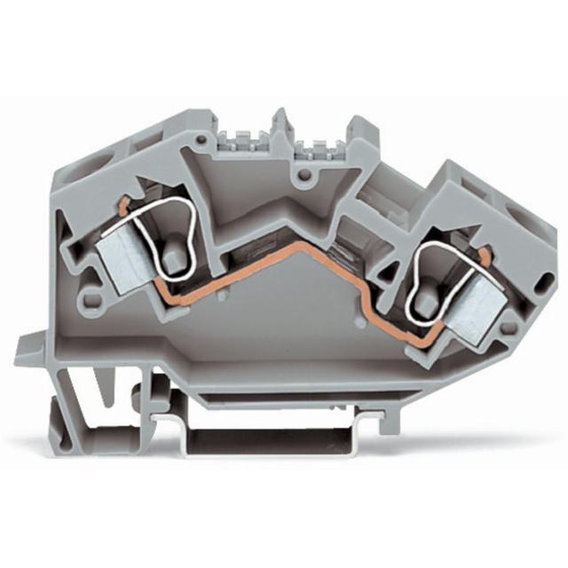 topJob złączka 2-przewodowa 10 mm2 jasnoszara