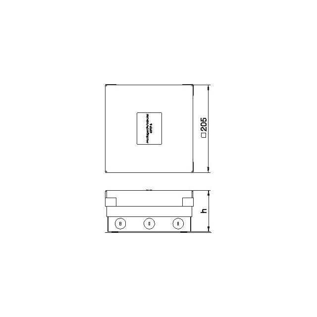 UDHOME4 2M U PE, Kompletna kaseta zasilająca