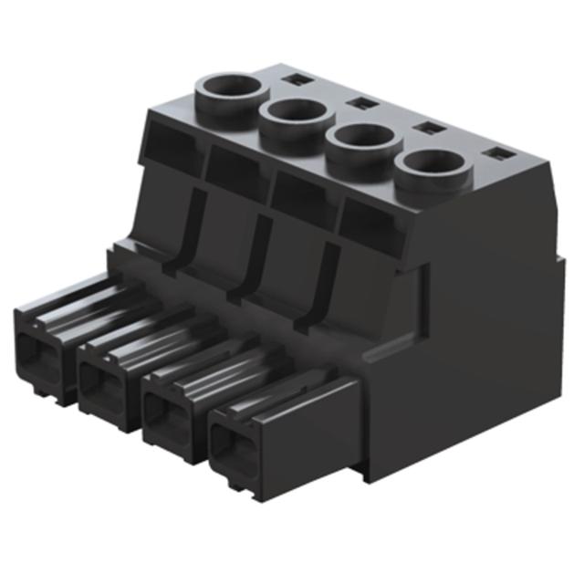 BUZ 10.16HP/04/180 AG BK BX Wtyk PCB (złącze wiązki), 10.16 mm, Liczba biegunów: 4, Przyłącze z jarzmem /28szt./ 1924560000 WEIDMÜLLER