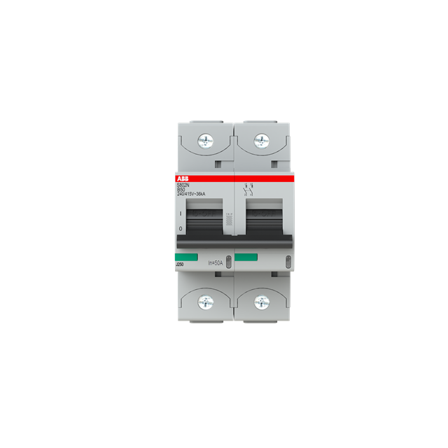 S802N-B50 Wyłącznik nadprądowy 36kA 2P B50A 2CCS892001R0505 ABB