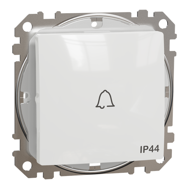 Sedna Design & Elements, przycisk dzwonek IP44, biały