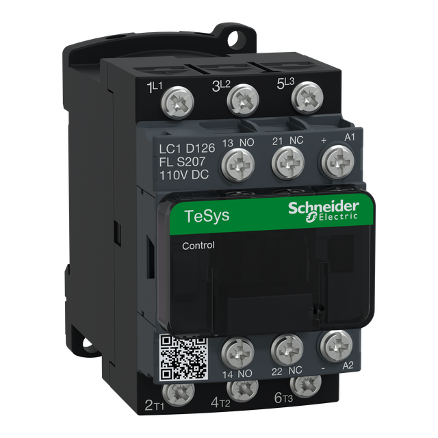 Stycznik mocy TeSys D [AC-3] 12A 3P 1Z 1R kolejowy cewka 110VAC niski pobór LC1D126FLS207 SCHNEIDER