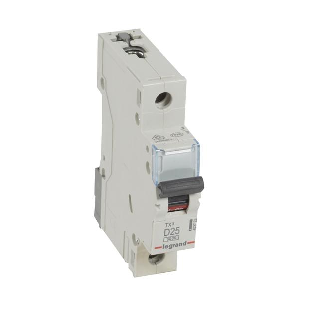 Wyłącznik Nadprądowy 1P D25A 6kA AC S301 TX3 403723 LEGRAND