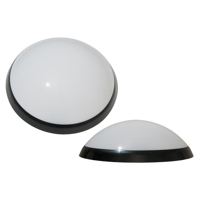 Oprawa oświetleniowa PANTERA czarny pierścień, klosz mleczny, czujnik ruchu, 75W  NOWOŚĆ