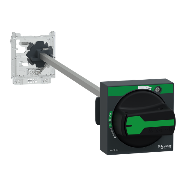 Napęd drzwiowy do wyłącznika GV2P, bez wskaźnika wyzwolenia, uchwyt czarny