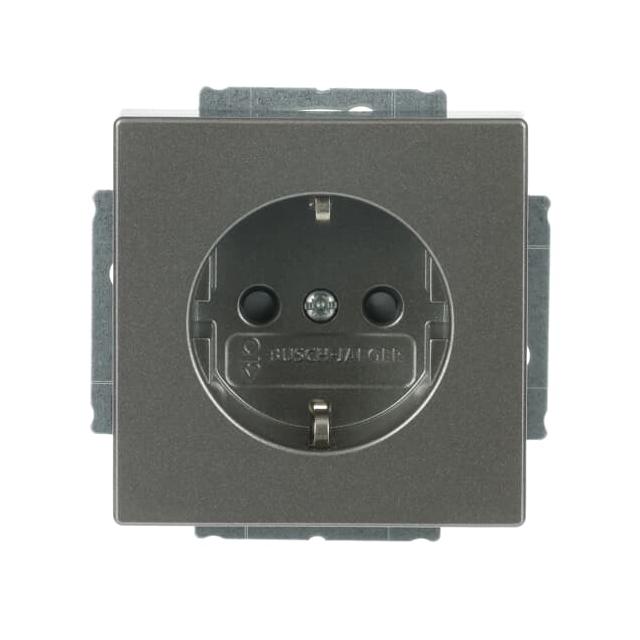 FUTURE Gniazdo wyrównania potencjałów (męskie)  aluminiowo srebrny