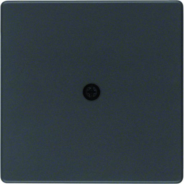 BERKER Q.x Płytka czołowa do przyłącza kablowego antracyt aksamit lakierowana 10196086 HAGER