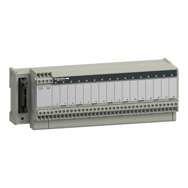 Modicon ABE7 podbaza do elektromechanicznych przekaźników 16 kanałów przekaźnik 10mm ABE7R16S210 SCH
