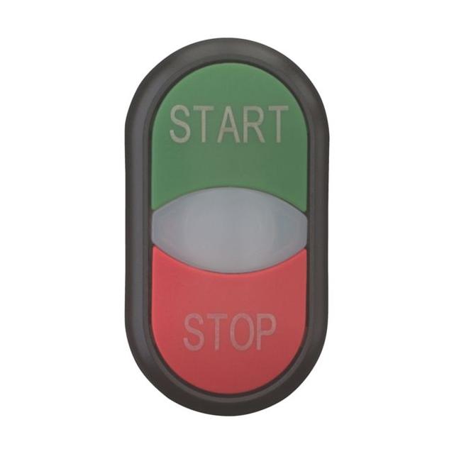 M22S-DDL-GR-GB1/GB0 Napęd przycisku podwójny zielony/czerwony /START-STOP/ z podświetleniem z samopo