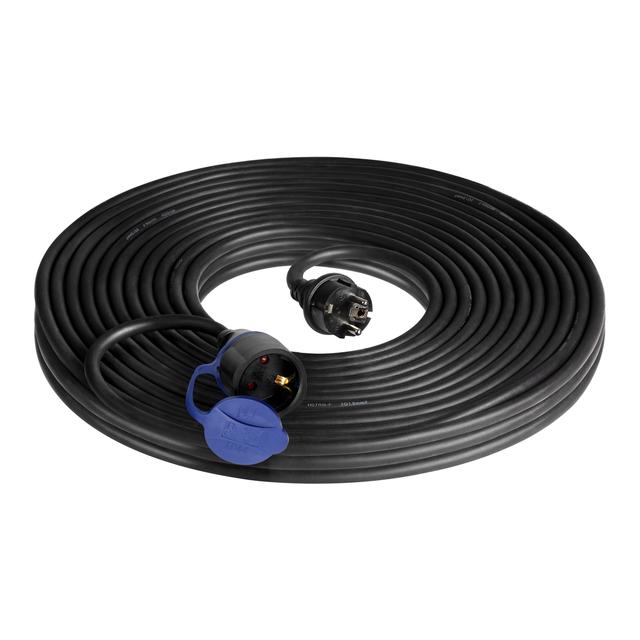 Przedłużacz warsztatowy bryzgoszczelny IP44, 1x2P+Z 30m,kabel gumowy olejoodporny H07RN-F 3x1,5mm2,