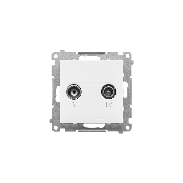 Simon 55 Gniazdo antenowe R-TV przelotowe 10dB 1x Wejście: 5÷862 MHz Biały mat