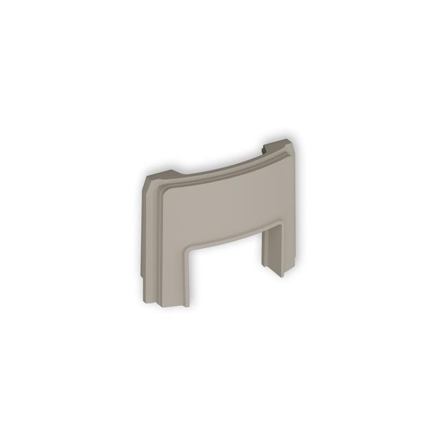 Zaślepka z wpustem do korytka 25x15mm do puszki natynkowej pojedynczej taupe 60ZAPUO-3 KARLIK