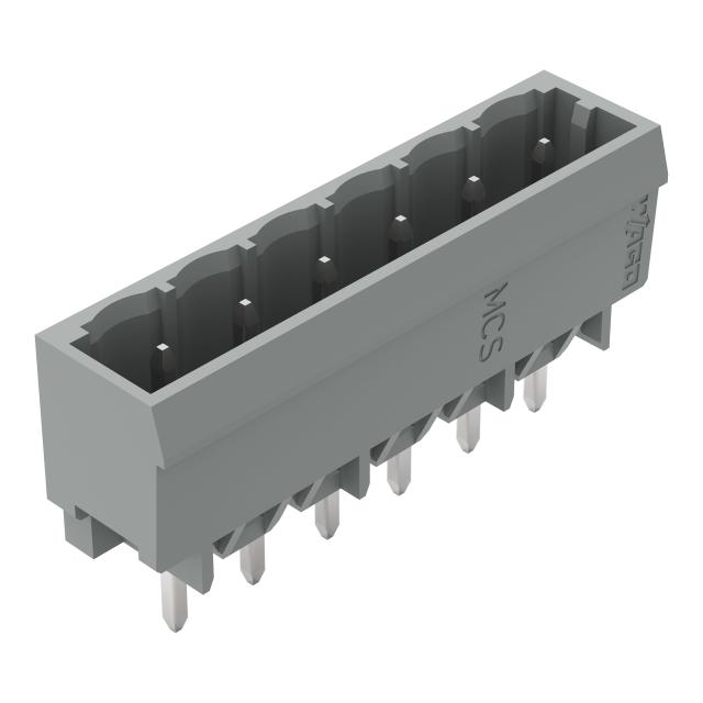 MCS-MIDI Classic wtyk 6-bieg. szary raster 5 mm /100szt./ WAGO