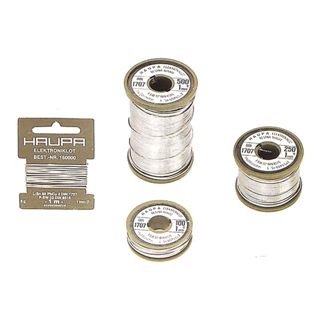 Drut lutowniczy bez ołowiu S-Sn 99 Cu1 3,5% 1,5 mm 500g 160416 HAUPA
