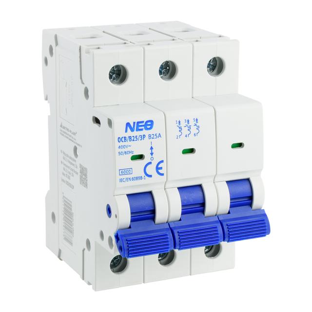 Wyłącznik nadprądowy 6kA 3P B25A OCB/B25/3P 87.635 OPATÓWEK
