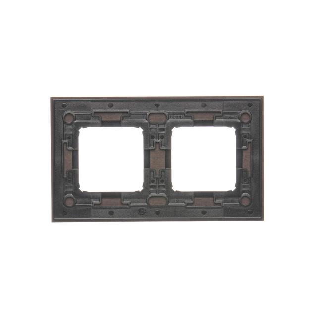 Simon 54 Nature Ramka 2-krotna Nature-Drewno SREBRNE WENGE IP20/IP44* (*IP44-należy zastosować zestaw uszczelek DUN2) DRN2/84 KONTAKT