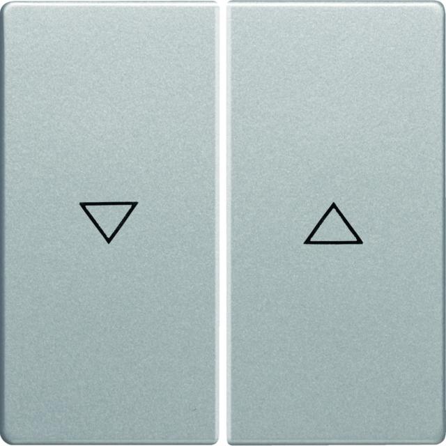 BERKER Q.x Klawisze z nadrukowany symbol strzałka do łącznika 2-klawiszowego aluminium aksamit lakierowana 16256084 HAGER