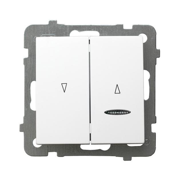 AS ANTYBAKTERYJNY Łącznik żaluzjowy z podświetleniem niebieskim z blokadą mechaniczną, produkt zawie