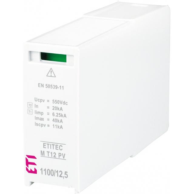 MOD. M T12 PV 550/6,25 Moduł wymienny do ogran.przepięć Typ1,T2 (kl.B,C) do systemów PV