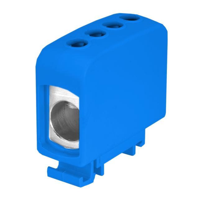 ZGG1x95/2x35n ,  Złączka sz. gwint. AL/CU, 1 x 95 mm2 / 2 x35 mm2, TS 35/ 1 tor, niebieski