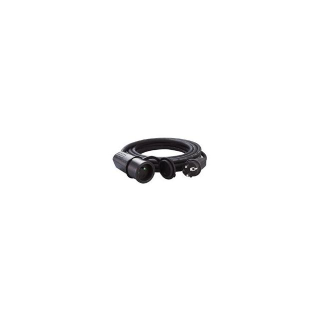 PRZEDŁUŻACZ GUMOWY 1X2P+Z IP44 - 10M - CZARNY, Legrand