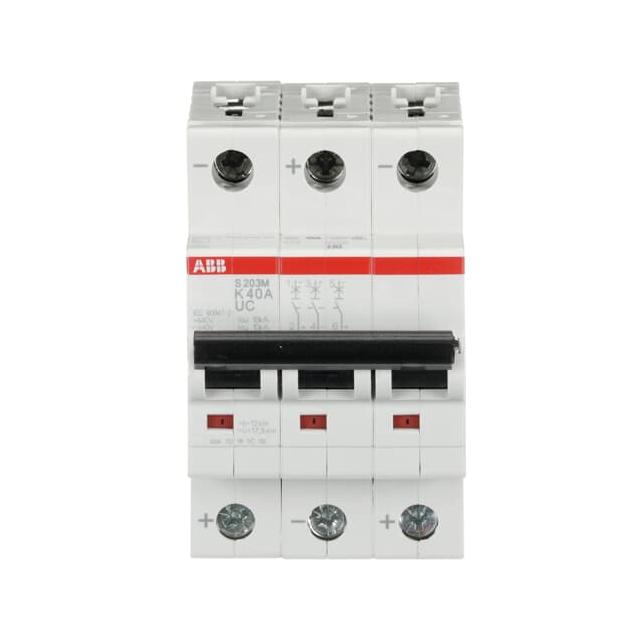 S203M-K40UC Wyłącznik nadprądowy AC/DC 10kA 3P K40A 2CDS273061R0557 ABB