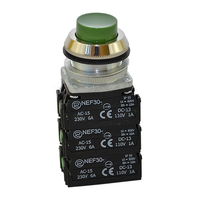 Przycisk NEF30-W5X zielony