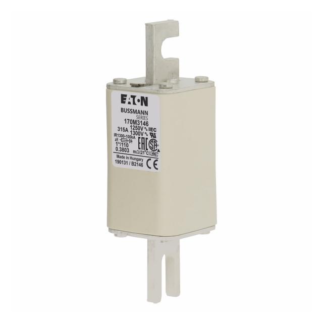 315A 1250V 1*/110 aR INDICATOR FUSE Wkładka szybka 315A AC 1250V rozmiar 1 45x45x138 170M3146 EATON