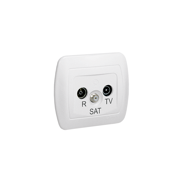 Simon Akord Gniazdo antenowe R-TV-SAT końcowe. Może być użyte jako gniazdo zakończeniowe do gniazd p