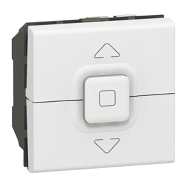 Mosaic Łącznik Sterowania Rolet 500W 2 Moduł Biały 077026 LEGRAND