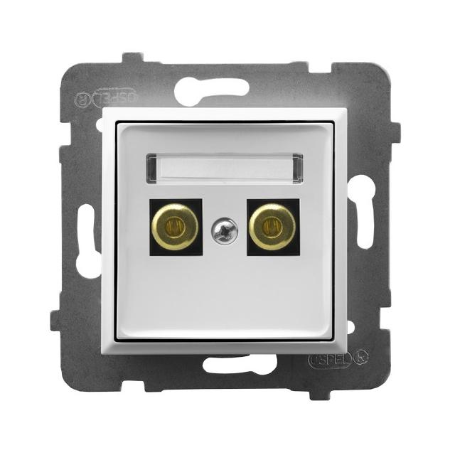 ARIA Gniazdo głośnikowe pojedyncze - kolor biały GGN-1U/m/00