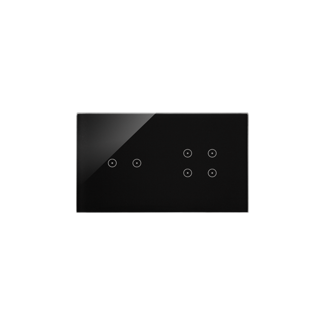 Simon 54 Touch Panel dotykowy S54 Touch 2 moduły 2 pola dotykowe poziome + 4 pola dotykowe zastygła lawa DSTR224/73 KONTAKT
